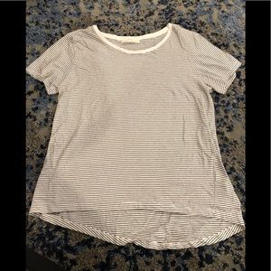 Zara High low striped T-Shirt
